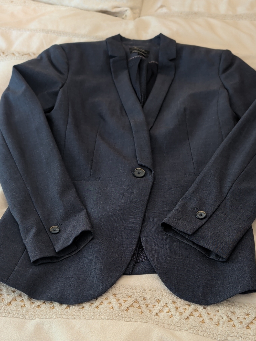 RW&CO. Navy Single-Button Tailored Blazer